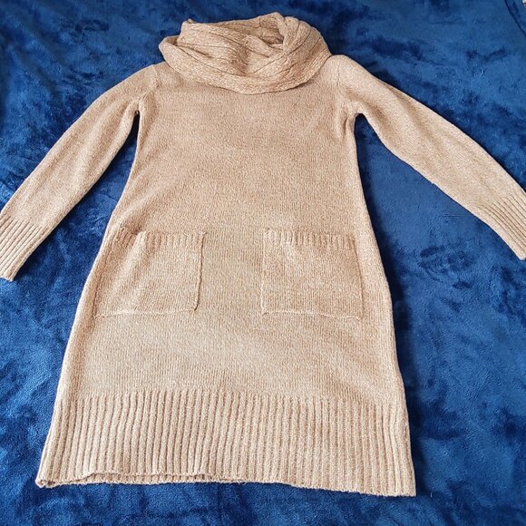Alison Andrews Cowl-Neck Knitted Sweater Dress with Pockets Small EUC - Picture 12 of 14